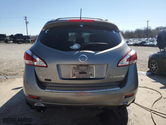 2012 Nissan Murano S with VIN JN8AZ1MU9CW101184, listed as a Copart auction lot 49110025 with 220,454 mi miles and Salvage Title. Bid and sale history available at carsss.com. Image 6.