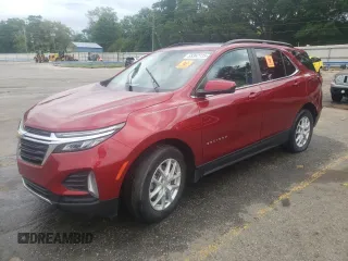 2023 Chevrolet Equinox LT z VIN 3GNAXKEG2PS172557, wystawiony jako Copart lot #55362735 z przebiegiem 74 970 mil mil oraz Szkoda całkowita • Salvage title. Historia ofert i sprzedaży dostępna na DreamBid. Obrazek 1.