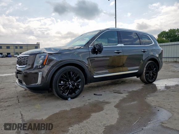 2021 Kia Telluride SX with VIN 5XYP5DHC4MG168181, listed as a Copart auction lot 58968875 with 28,962 mi miles and Salvage title. Bid and sale history available at DreamBid. Image 1.