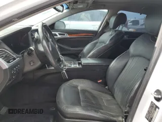 2017 Genesis G80 3.8L with VIN KMHGN4JE8HU174755, listed as a Copart auction lot 74016974 with 0 mi miles and Non Repairable. Bid and sale history available at carsss.com. Image 7.