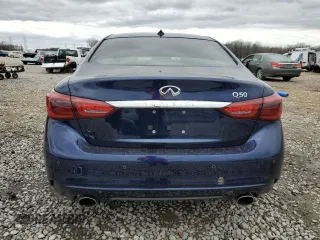 2024 Infiniti Q50 Luxe with VIN JN1EV7BP5RM601570, listed as a Copart auction lot 47571985 with 7,019 mi miles and Salvage title. Bid and sale history available at DreamBid. Image 6.