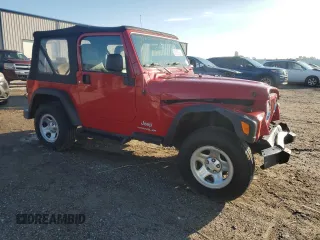 2005 Jeep Wrangler SE with VIN 1J4FA29S85P330100, listed as a Copart auction lot 85862984 with 75,526 mi miles and Salvage Title. Bid and sale history available at carsss.com. Image 4.