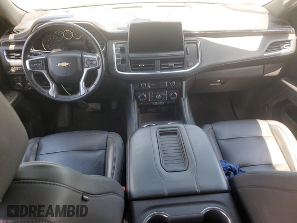 2021 Chevrolet Tahoe LT with VIN 1GNSKNKD4MR262628, listed as a Copart auction lot 54875235 with 90,533 mi miles and Salvage title. Bid and sale history available at DreamBid. Image 8.