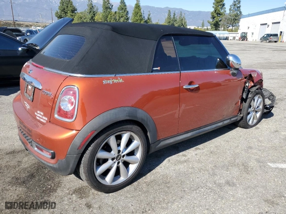 2011 MINI Cooper Convertible s with VIN WMWZP3C59BTX83202, listed as a Copart auction lot 47138535 with 162,809 mi miles and Salvage Title. Bid and sale history available at carsss.com. Image 3.