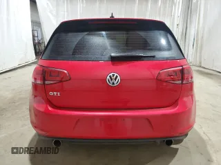 2016 Volkswagen Golf GTI SE with VIN 3VW5T7AU0GM038680, listed as a Copart auction lot 72386753 with 46,500 mi miles and Salvage Title. Bid and sale history available at carsss.com. Image 6.