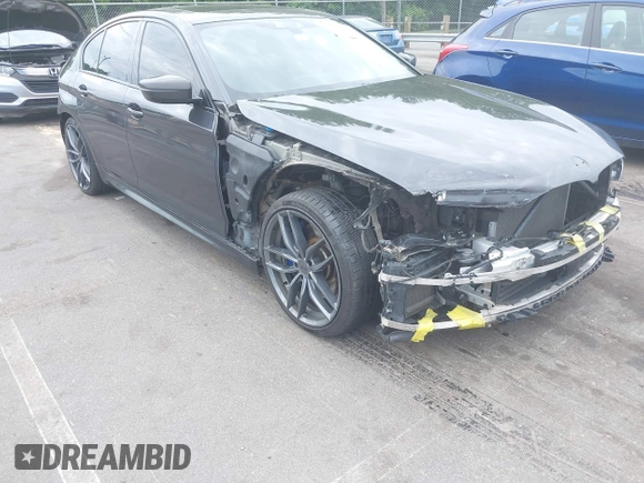 2018 BMW 5 Series M550i xDrive with VIN WBAJB9C56JB035364, listed as a IAAI auction lot 42179145 with 112,123 mi miles and . Bid and sale history available at DreamBid. Image 18.