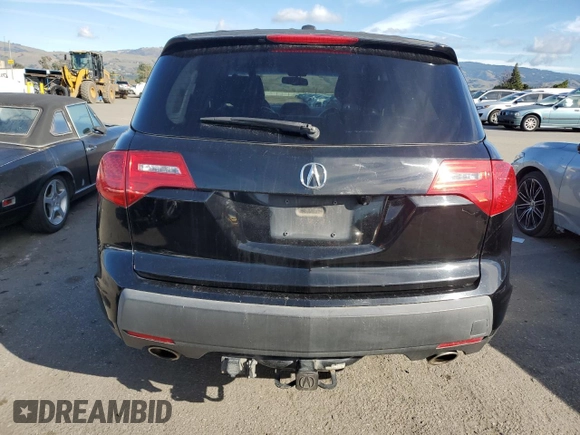 2008 Acura MDX Sport/Pwr Tail Gate with VIN 2HNYD28708H555357, listed as a Copart auction lot 85591694 with 208,956 mi miles and Salvage Title. Bid and sale history available at carsss.com. Image 6.