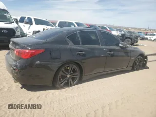 2014 Infiniti Q50 Hybrid Sport with VIN JN1AV7AR5EM700580, listed as a Copart auction lot 42575395 with 152,518 mi miles and Salvage Title. Bid and sale history available at carsss.com. Image 3.