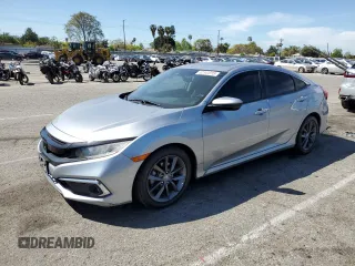 2020 Honda Civic EX-L z VIN 19XFC1F70LE209746, wystawiony jako Copart lot #52141315 z przebiegiem 84 387 mil mil oraz Szkoda całkowita • Salvage title. Historia ofert i sprzedaży dostępna na DreamBid. Obrazek 1.