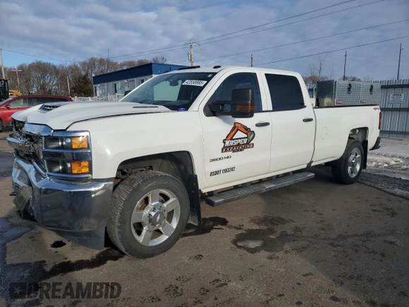2019 Chevrolet Silverado 3500HD Work Truck with VIN 1GC4KVCYXKF108135, listed as a Copart auction lot 42558985 with 121,049 mi miles and Salvage Title. Bid and sale history available at carsss.com. Image 1.