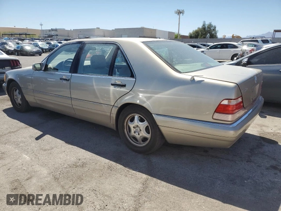 1997 Mercedes-Benz S-Class with VIN WDBGA43GXVA365653, listed as a Copart auction lot 52565395 with 138,555 mi miles and Clean Title. Bid and sale history available at carsss.com. Image 2.