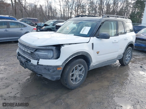 2022 Ford Bronco Sport Badlands with VIN 3FMCR9D90NRD39327, listed as a IAAI auction lot 41590349 with NaN miles. Bid and sale history available at carsss.com. Image 17.