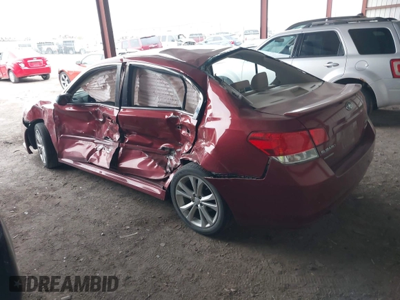 2013 Subaru Legacy Premium with VIN 4S3BMBC62D3012583, listed as a IAAI auction lot 42071682 with 98,248 mi miles and . Bid and sale history available at DreamBid. Image 3.