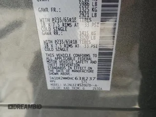 2017 Nissan Pathfinder SV z VIN 5N1DR2MM0HC638237, wystawiony jako Copart lot #59898825 z przebiegiem 96 551 mil mil oraz Szkoda całkowita • Salvage title. Historia ofert i sprzedaży dostępna na DreamBid. Obrazek 14.