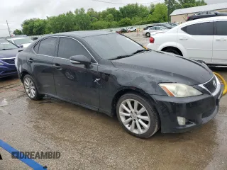 2010 Lexus IS 250 with VIN JTHCF5C27A5041833, listed as a Copart auction lot 59590395 with 205,747 mi miles and Salvage title. Bid and sale history available at DreamBid. Image 4.