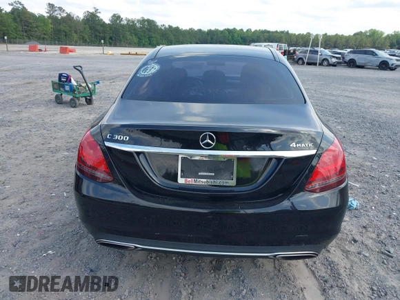 2019 Mercedes-Benz C 300 with VIN 55SWF8EB7KU301367, listed as a IAAI auction lot 42285737 with 104,859 mi miles and . Bid and sale history available at DreamBid. Image 16.