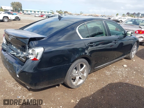 2008 Lexus GS 350 with VIN JTHBE96S880040733, listed as a IAAI auction lot 41943155 with 196,380 mi miles. Bid and sale history available at carsss.com. Image 4.