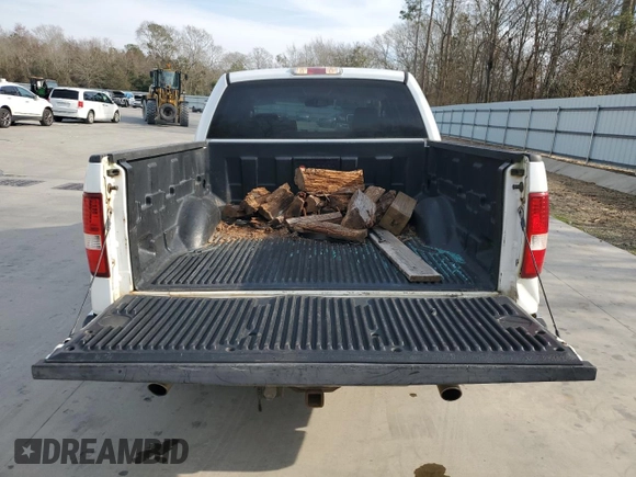 2006 Ford F-150 XLT with VIN 1FTPW12V96KC51012, listed as a Copart auction lot 44041545 with 284,527 mi miles and Salvage Title. Bid and sale history available at carsss.com. Image 6.