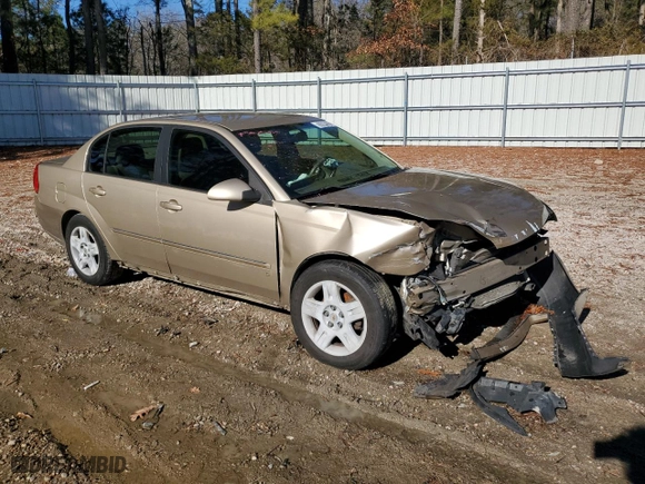 2006 Chevrolet Malibu LT w/0LT with VIN 1G1ZT51F16F205243, listed as a Copart auction lot 86234864 with 186,662 mi miles and Salvage Title. Bid and sale history available at carsss.com. Image 4.