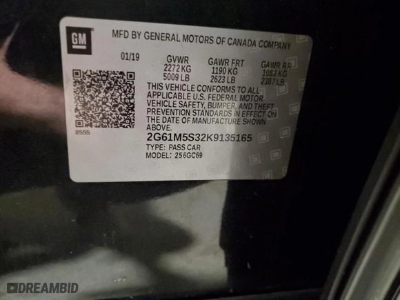 2019 Cadillac XTS Luxury with VIN 2G61M5S32K9135165, listed as a Copart auction lot 50537135 with 72,996 mi miles and Salvage Title. Bid and sale history available at carsss.com. Image 13.