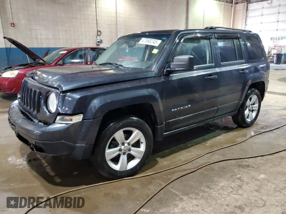 2014 Jeep Patriot Latitude with VIN 1C4NJRFB7ED884812, listed as a Copart auction lot 47580245 with 123,780 mi miles and Clean Title. Bid and sale history available at carsss.com. Image 1.