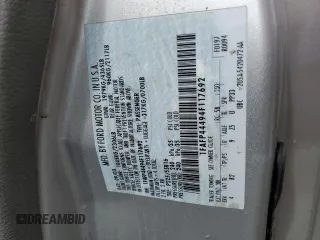 2004 Ford Mustang Deluxe с VIN 1FAFP44494F117692, выставлен на аукционе Copart как лот 56503755 с пробегом 159 917 миль миль и Списание • Salvage title. История ставок и продаж доступна на DreamBid. Изображение 12.