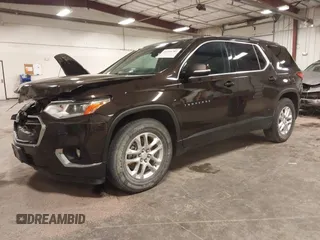 2019 Chevrolet Traverse LT Cloth z VIN 1GNERGKW1KJ158891, wystawiony jako IAAI lot #41996781 z przebiegiem 90 252 mil mil oraz . Historia ofert i sprzedaży dostępna na DreamBid. Obrazek 2.
