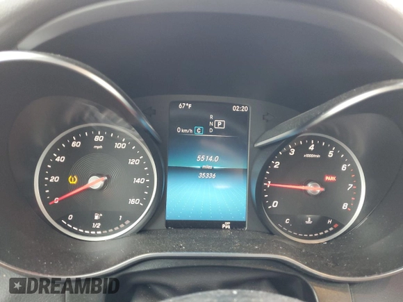 2022 Mercedes-Benz GLC 300 with VIN W1N0G8EB9NV367082, listed as a Copart auction lot 48414465 with 55,140 mi miles and Salvage Title. Bid and sale history available at DreamBid. Image 9.
