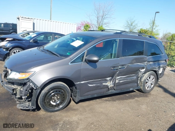 2016 Honda Odyssey EX-L with VIN 5FNRL5H65GB024360, listed as a IAAI auction lot 42005732 with 82,667 mi miles. Bid and sale history available at carsss.com. Image 6.