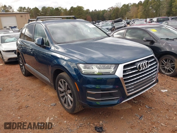 2019 Audi Q7 Premium Plus with VIN WA1LHAF73KD022189, listed as a IAAI auction lot 40798608 with 58,587 mi miles and . Bid and sale history available at DreamBid. Image 1.