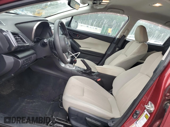 2018 Subaru Impreza Premium z VIN 4S3GTAD62J3709314, wystawiony jako Copart lot #59881165 z przebiegiem 56 482 mil mil oraz Szkoda całkowita • Salvage title. Historia ofert i sprzedaży dostępna na DreamBid. Obrazek 7.