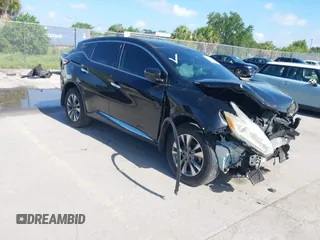 2016 Nissan Murano SV z VIN 5N1AZ2MG4GN150926, wystawiony jako IAAI lot #39758067 z przebiegiem 158 513 mil mil oraz . Historia ofert i sprzedaży dostępna na DreamBid. Obrazek 1.
