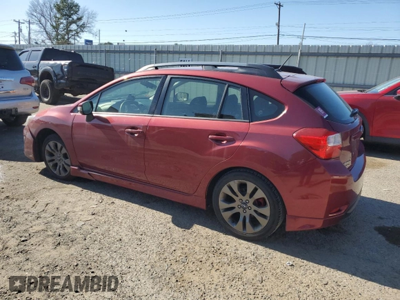 2015 Subaru Impreza Special Sports Premium with VIN JF1GPAT66F8306555, listed as a Copart auction lot 48502095 with 135,446 mi miles and Salvage title. Bid and sale history available at DreamBid. Image 2.