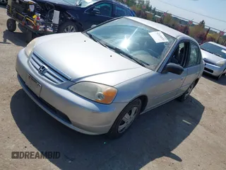 2003 Honda Civic LX with VIN JHMES16523S001747, listed as a IAAI auction lot 42126533 with 145,881 mi miles. Bid and sale history available at carsss.com. Image 2.