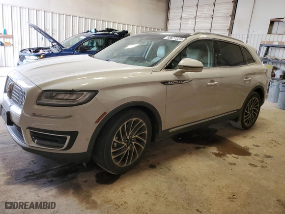 2019 Lincoln Nautilus Reserve with VIN 2LMPJ6L94KBL67011, listed as a Copart auction lot 50871225 with 0 mi miles and Salvage Title. Bid and sale history available at carsss.com. Image 1.