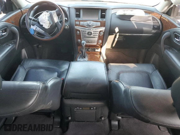 2018 Infiniti QX80 with VIN JN8AZ2NFXJ9664603, listed as a Copart auction lot 55458975 with 189,529 mi miles and Clean Title. Bid and sale history available at DreamBid. Image 8.