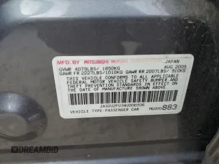 2010 Mitsubishi Lancer ES with VIN JA32U2FU3AU006936, listed as a Copart auction lot 72335434 with 201,774 mi miles and Clean Title. Bid and sale history available at carsss.com. Image 12.