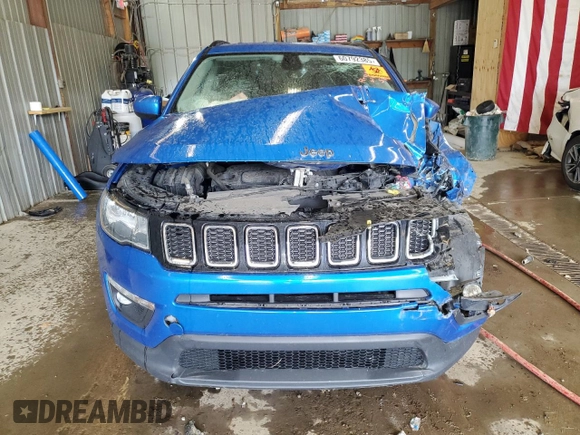 2020 Jeep Compass Latitude with VIN 3C4NJDBBXLT143215, listed as a Copart auction lot 60792385 with Not provided miles and Salvage title. Bid and sale history available at DreamBid. Image 5.