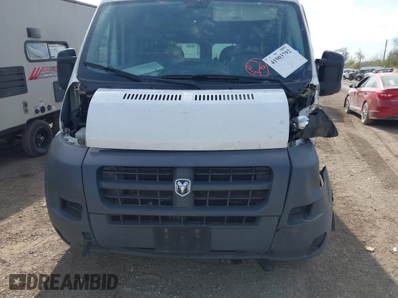2017 Ram ProMaster Cargo with VIN 3C6TRVDG0HE522046, listed as a IAAI auction lot 41903792 with 352,102 mi miles and . Bid and sale history available at carsss.com. Image 12.
