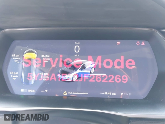 2018 Tesla Model S 75D with VIN 5YJSA1E22JF262269, listed as a IAAI auction lot 42629704 with 131,138 mi miles and . Bid and sale history available at DreamBid. Image 7.