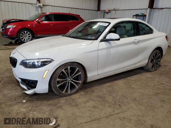 2020 BMW 2 Series 230i xDrive with VIN WBA2J3C06L7E63629, listed as a Copart auction lot 73711874 with 78,234 mi miles and Salvage Title. Bid and sale history available at carsss.com. Image 1.