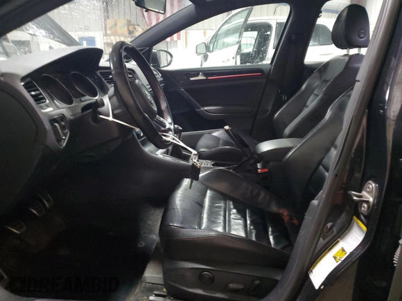 2015 Volkswagen Golf GTI SE with VIN 3VW5T7AU0FM015835, listed as a Copart auction lot 86731164 with 109,894 mi miles and Salvage Title. Bid and sale history available at carsss.com. Image 7.