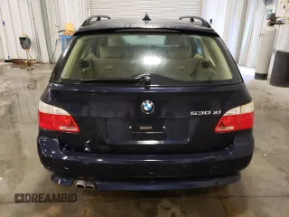 2006 BMW 5 Series 530xi with VIN WBANN73516CN03435, listed as a Copart auction lot 88636495 with 163,780 mi miles and Salvage Title. Bid and sale history available at carsss.com. Image 6.