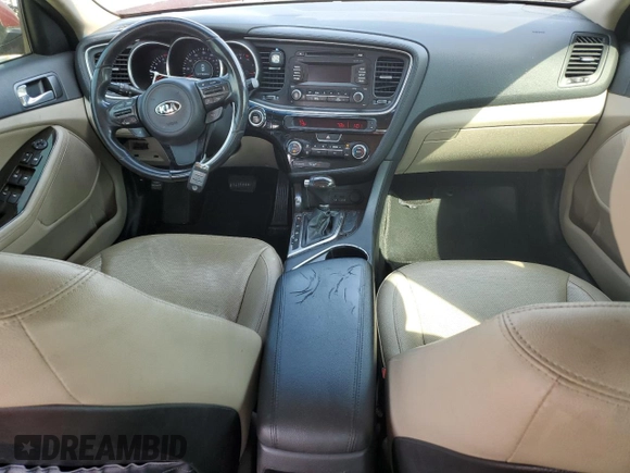 2015 Kia Optima EX with VIN 5XXGN4A72FG356248, listed as a Copart auction lot 50731795 with 186,448 mi miles and Clean Title. Bid and sale history available at carsss.com. Image 8.