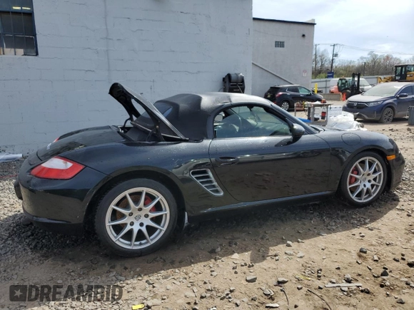 2008 Porsche Boxster S с VIN WP0CB29808U731253, выставлен на аукционе Copart как лот 49583214 с пробегом Не указан миль и Списание • Salvage title. История ставок и продаж доступна на DreamBid. Изображение 3.