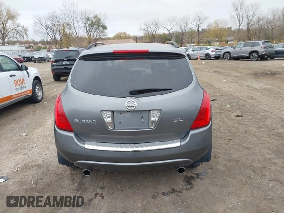2007 Nissan Murano SL with VIN JN8AZ08TX7W515009, listed as a IAAI auction lot 40735458 with 163,177 mi miles and . Bid and sale history available at carsss.com. Image 16.