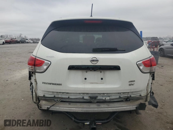 2016 Nissan Pathfinder SV with VIN 5N1AR2MM7GC624076, listed as a Copart auction lot 48936925 with 126,455 mi miles and Salvage Title. Bid and sale history available at carsss.com. Image 6.