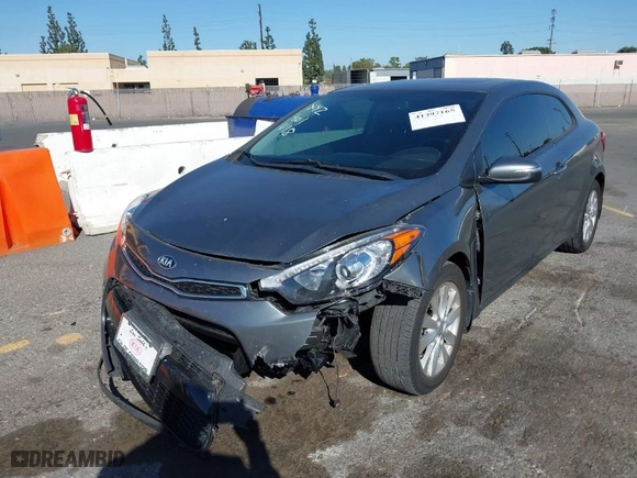 2016 Kia Forte Koup EX with VIN KNAFX6A83G5599886, listed as a IAAI auction lot 41397165 with 77810 miles. Bid and sale history available at carsss.com. Image 2.