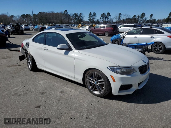 2015 BMW 2 Series 228i with VIN WBA1F5C56FV343489, listed as a Copart auction lot 43432594 with 109,196 mi miles. Bid and sale history available at carsss.com. Image 4.