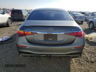 2024 Mercedes-Benz S 580 z VIN W1K6G7GB5RA265130, wystawiony jako Copart lot #82841994 z przebiegiem 7 330 mil mil oraz Szkoda całkowita • Salvage title. Historia ofert i sprzedaży dostępna na DreamBid. Obrazek 6.
